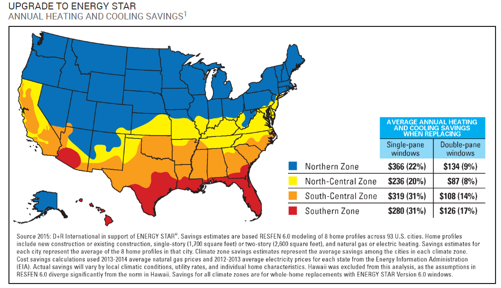 Energy Star saving map